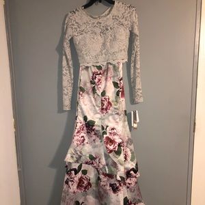 A long elegant formal dress